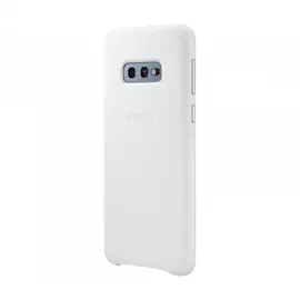 Чехол Samsung Leather Cover для Galaxy S10e, кожа, белый