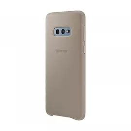 Чехол Samsung Leather Cover для Galaxy S10e серый, кожа