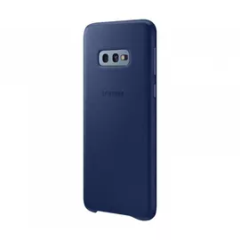Чехол Samsung Leather Cover для Galaxy S10e синий, кожа