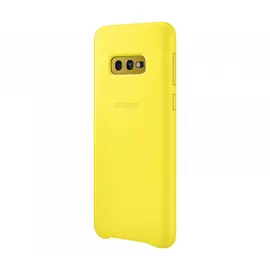 Чехол Samsung Leather Cover для Galaxy S10e желтый, кожа
