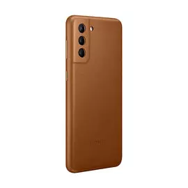 Чехол Samsung Leather Cover для Galaxy S21+, коричневый