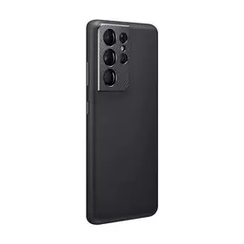 Чехол Samsung Leather Cover для Galaxy S21 Ultra, чёрный