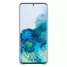 Чехол Samsung Leather Cover для Galaxy S20+, кожа, голубой