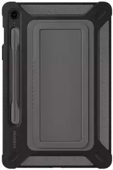 Чехол Samsung Outdoor Cover для Galaxy Tab S9 FE, поликарбонат, черный