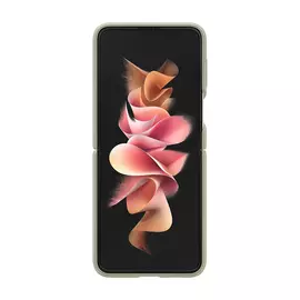 Чехол Samsung с кольцом для Galaxy Z Flip3, силикон, оливковый