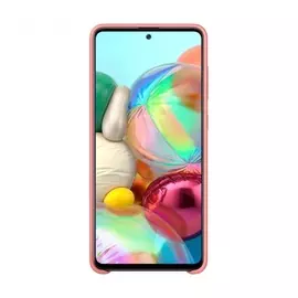 Чехол Samsung Silicone Cover для Galaxy A71, силикон, розовый