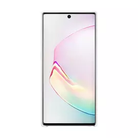 Чехол Samsung Silicone Cover для Galaxy Note10, силикон, белый