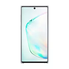 Чехол Samsung Silicone Cover для Galaxy Note10 серебристый, силикон