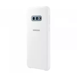 Чехол Samsung Silicone Cover для Galaxy S10e белый, силикон