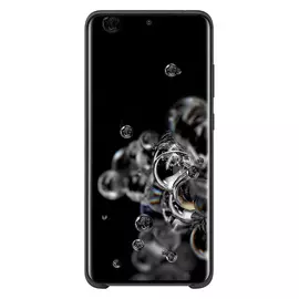 Чехол Samsung Silicone Cover для Galaxy S20 Ultra, силикон, чёрный