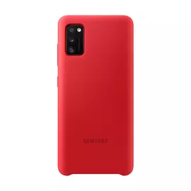 Чехол Samsung Silicone Cover для Galaxy A41, силикон, красный