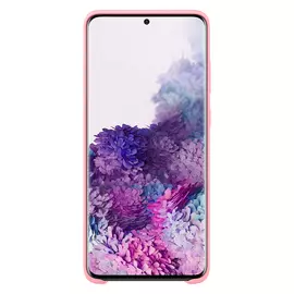 Чехол Samsung Silicone Cover для Galaxy S20+, силикон, розовый