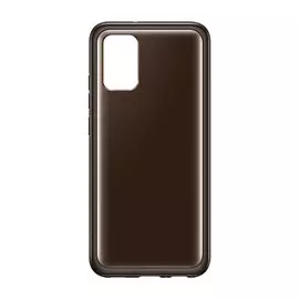 Чехол Samsung Soft Clear Cover для Galaxy A02s, полиуретан, чёрный