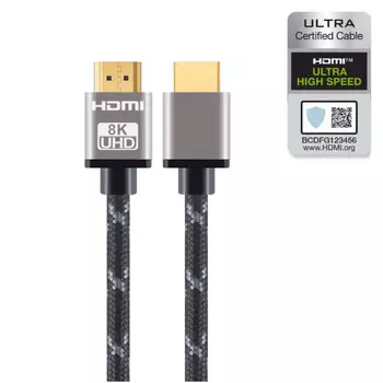 Кабель Mobiledata HDMI / HDMI, 2м, серый