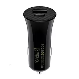Зарядное устройство автомобильное Pitaka CA1001, черный
