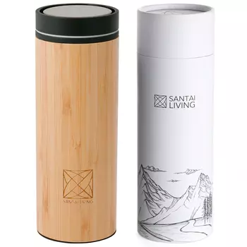 Термокружка "To-Go 360°" из бамбука и стали 400 мл.