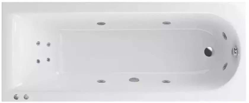 Акриловая гидромассажная ванна 150x70 см Excellent Aurum WAEX.AUR15.HYDRO+.CR
