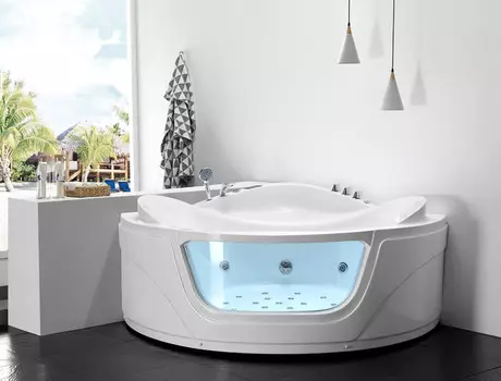 Акриловая гидромассажная ванна 165x165 см Gemy G9247 K