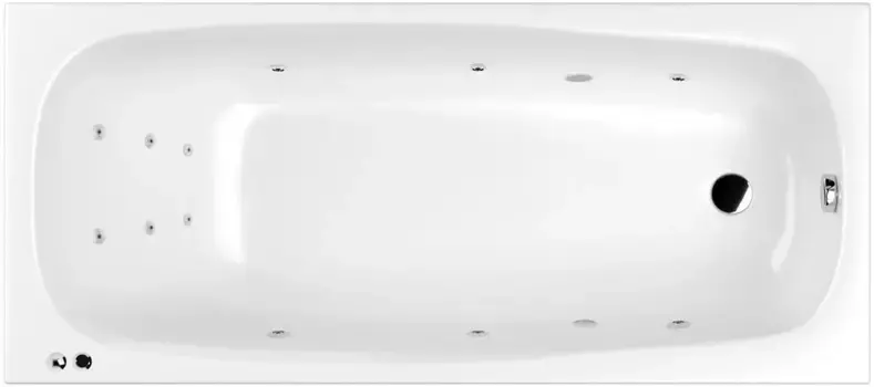Акриловая гидромассажная ванна 180x80 см Whitecross Layla 0102.180080.100.LINE.CR