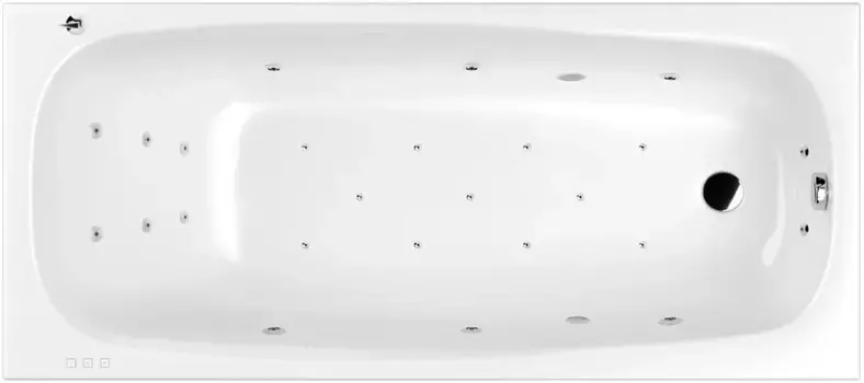 Акриловая гидромассажная ванна 180x80 см Whitecross Layla 0102.180080.100.ULTRA.CR