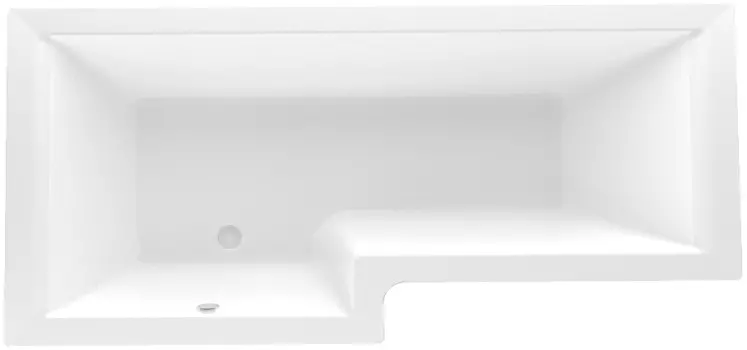 Акриловая ванна 165x85 см L Marka One linea 01лин16585л