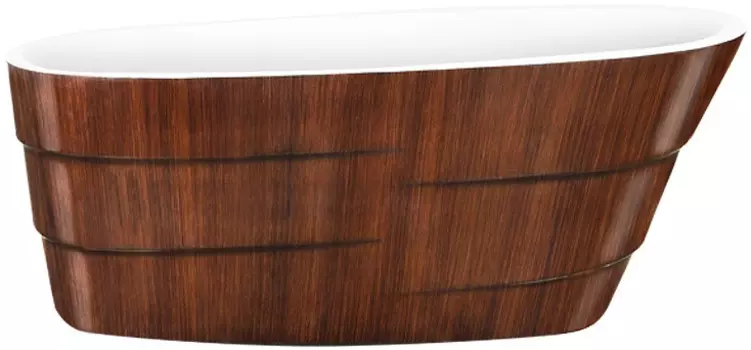 Акриловая ванна 170х75 см Lagard Auguste Brown Wood lgd-agst-bw