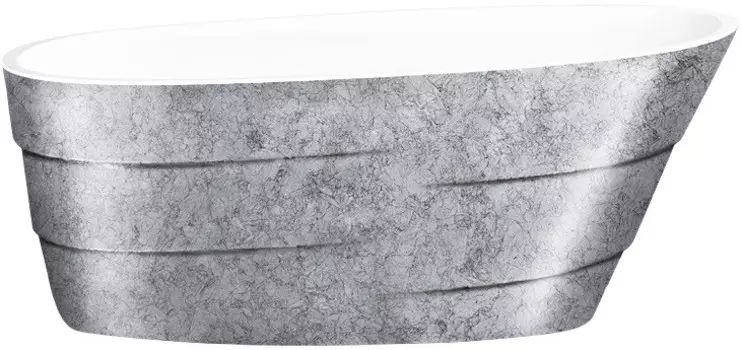 Акриловая ванна 170х75 см Lagard Auguste Treasure Silver lgd-agst-ts