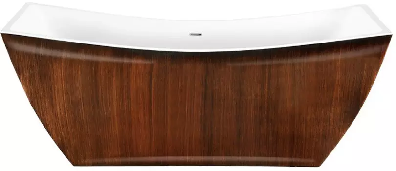 Акриловая ванна 178х75 см Lagard Issa Brown Wood lgd-issa-bw