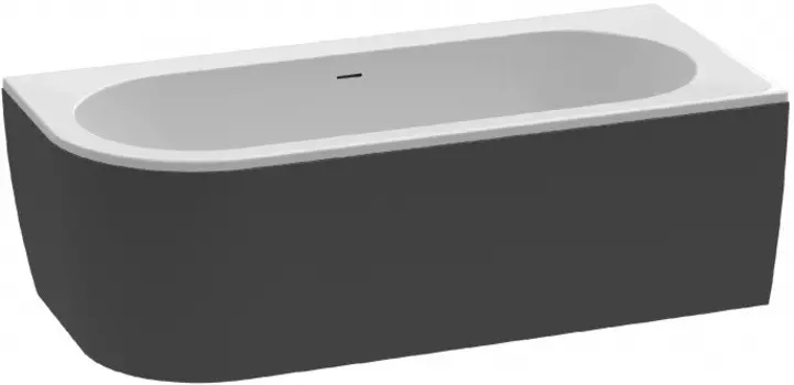 Акриловая ванна 179x79 см Cezares Slim SLIM CORNER-180-80-60-R-NERO-SET
