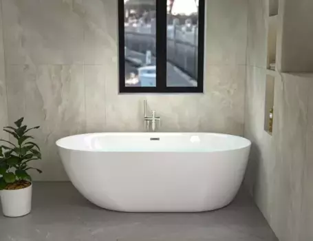 Акриловая ванна Ceruttispa Como CT7386 170x75 см, отдельностоящая, белый