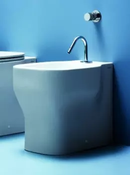 Биде напольное без ободка Azzurra Glaze GLZ500 bi*1