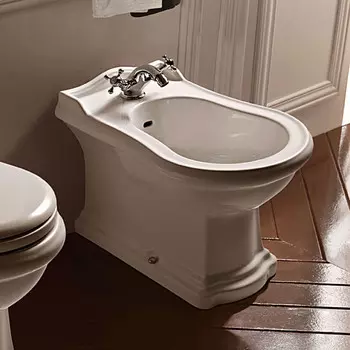 Биде напольное без ободка Kerasan Retro 102201*3