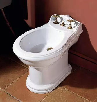 Биде напольное без ободка с одним отверстием под смеситель Azzurra Jubilaeum JUB500/M bi*1