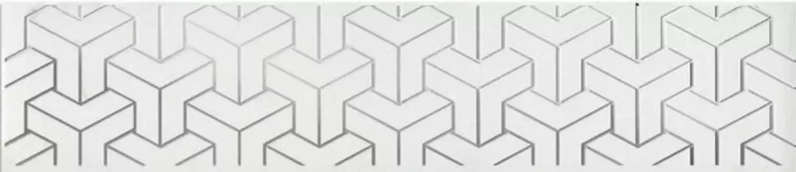 Бордюр AD/A569/6397 Ломбардиа белый 25*5.4