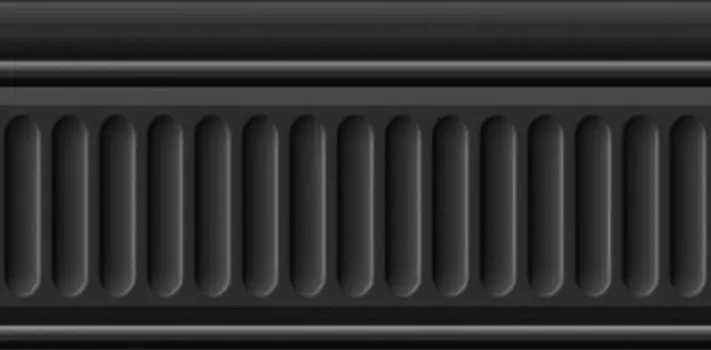 Бордюр Kerama Marazzi Бланше черный структурированный 9,9x20