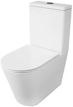 Чаша напольного безободкового унитаза с сиденьем микролифт OWL 1975 Vind OWLT190303