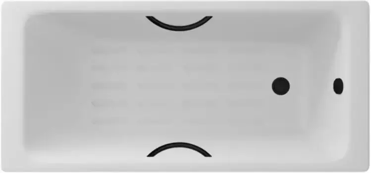 Чугунная ванна 150x70 см Delice Parallel DLR220503RB-AS