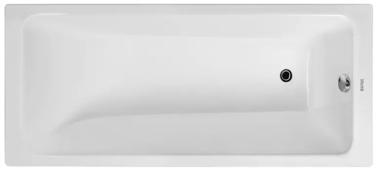 Чугунная ванна 160x70 см Wotte Line 1600x700