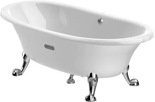 Чугунная ванна 170х85 см с противоскользящим покрытием Roca Newcast White 233650007