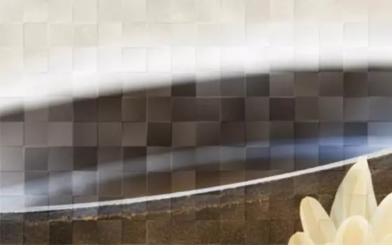 Декор Golden Tile Бали Рельеф бежевый 1 25х40