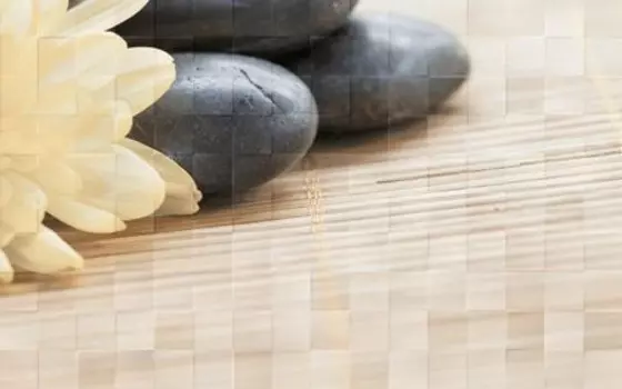 Декор Golden Tile Бали Рельеф бежевый 4 25х40