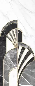 Декор Gracia Ceramica Noir white decor 01 250x600