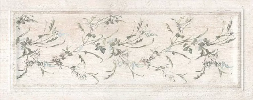 Декор Kerama Marazzi Кантри Шик 20x50 белый, панель