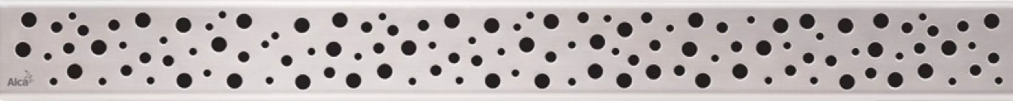 Декоративная решетка 1444 мм AlcaPlast Buble глянцевый хром BUBLE-1450L