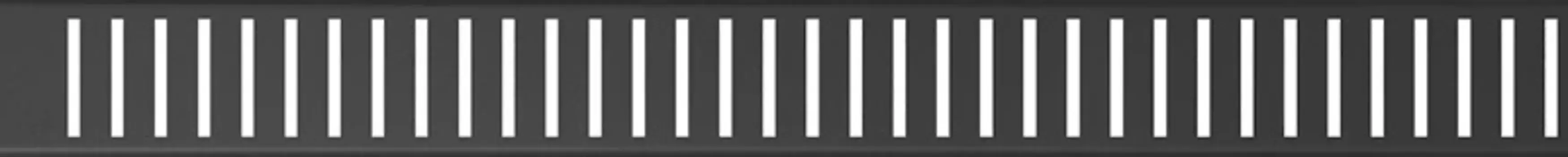 Декоративная решетка 544 мм AlcaPlast Pure Black черный матовый PURE-550BLACK