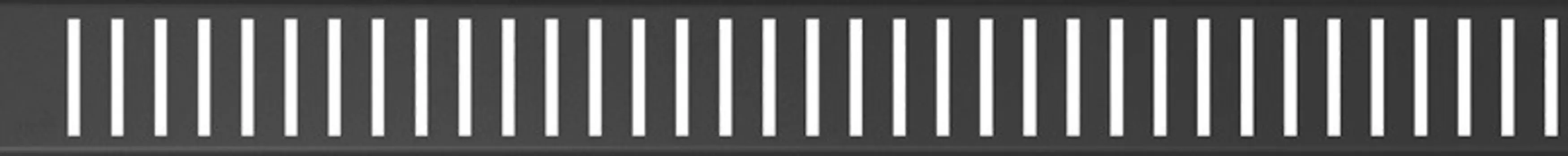 Декоративная решетка 744 мм AlcaPlast Pure Black черный матовый PURE-750BLACK