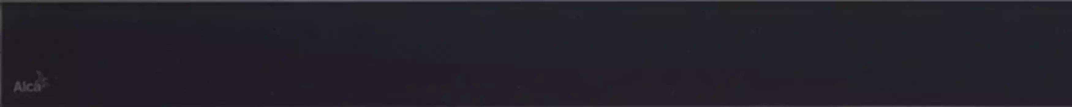 Декоративная решетка 844 мм AlcaPlast Glass черный GL1204-850