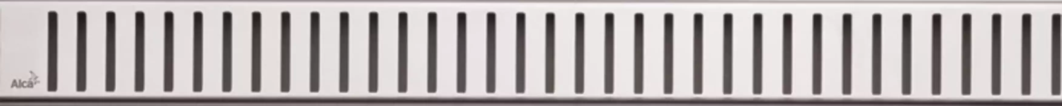 Декоративная решетка 844 мм AlcaPlast Pure нержавеющая сталь PURE-850M