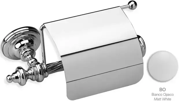Держатель туалетной бумаги Stil Haus Giunone G11C(03) хром/белый матовый