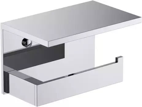 Держатель туалетной бумаги Timo Petruma 15243/00 с полкой для телефона, хром